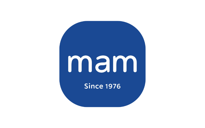 Kunden Logo Das Logo hat die Farben Blau und eine weiße Schrift.